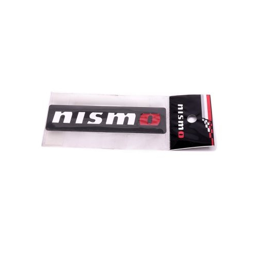 Nismo Logo Metal Emblem Black Badge