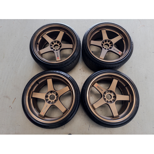 (Used) RAYS Nismo LMGT4 19x10.5+15 5x114.3 (Bronze)