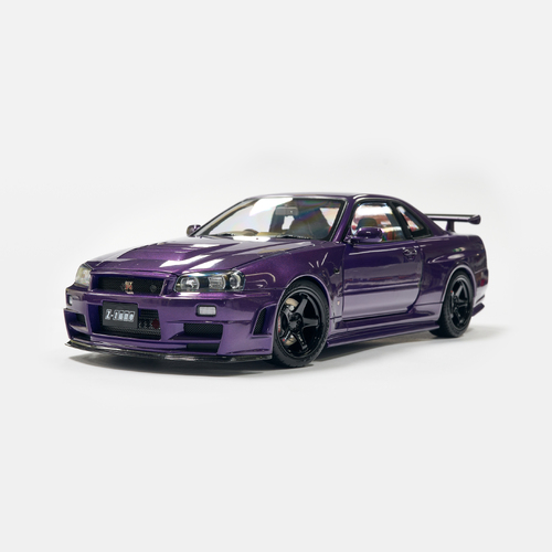 Motorhelix Nissan Skyline GT-R (R34) Z-Tune 1:18 Diecast Model (Midnight Purple)