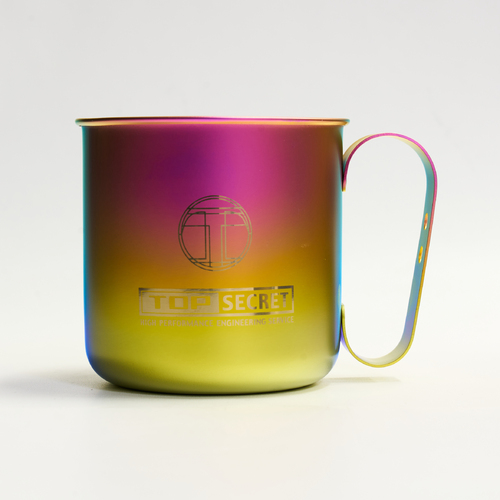 Top Secret Titanium Mug (Pink/Yellow)