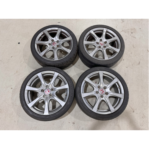 (Used) Enkei JDM Honda Civic Type-R FD2 OEM Wheels 18x7.5+60 5x114.3