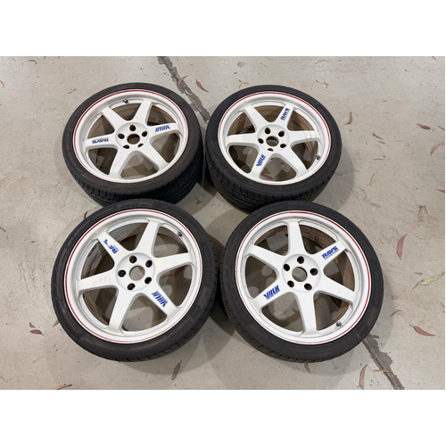 (Used) RAYS Volk Racing TE37 19x8.5+35 5x114.3