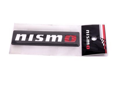 Nismo Logo Metal Emblem Black Badge