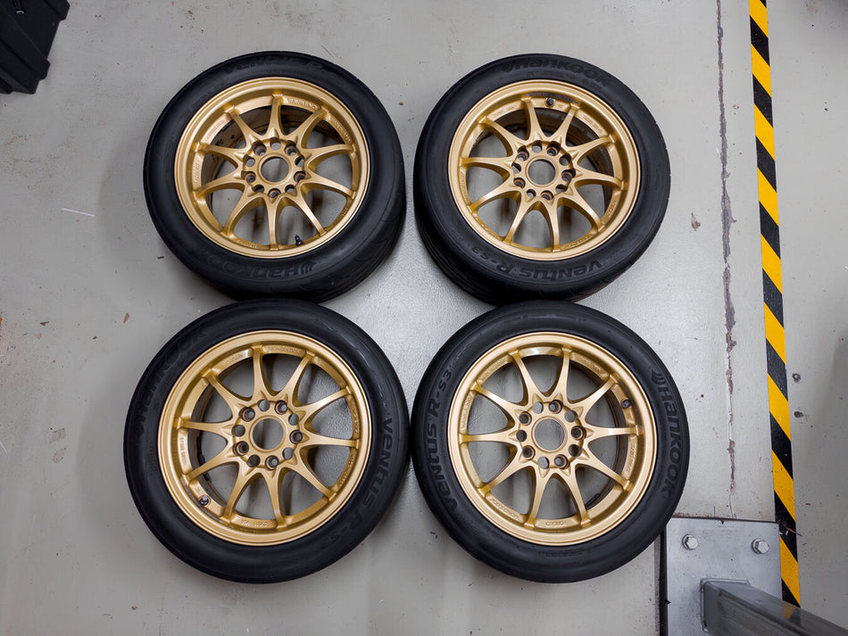 (Used) RAYS Volk Racing CE28N 15x6.5+45 5x114.3 (Gold)
