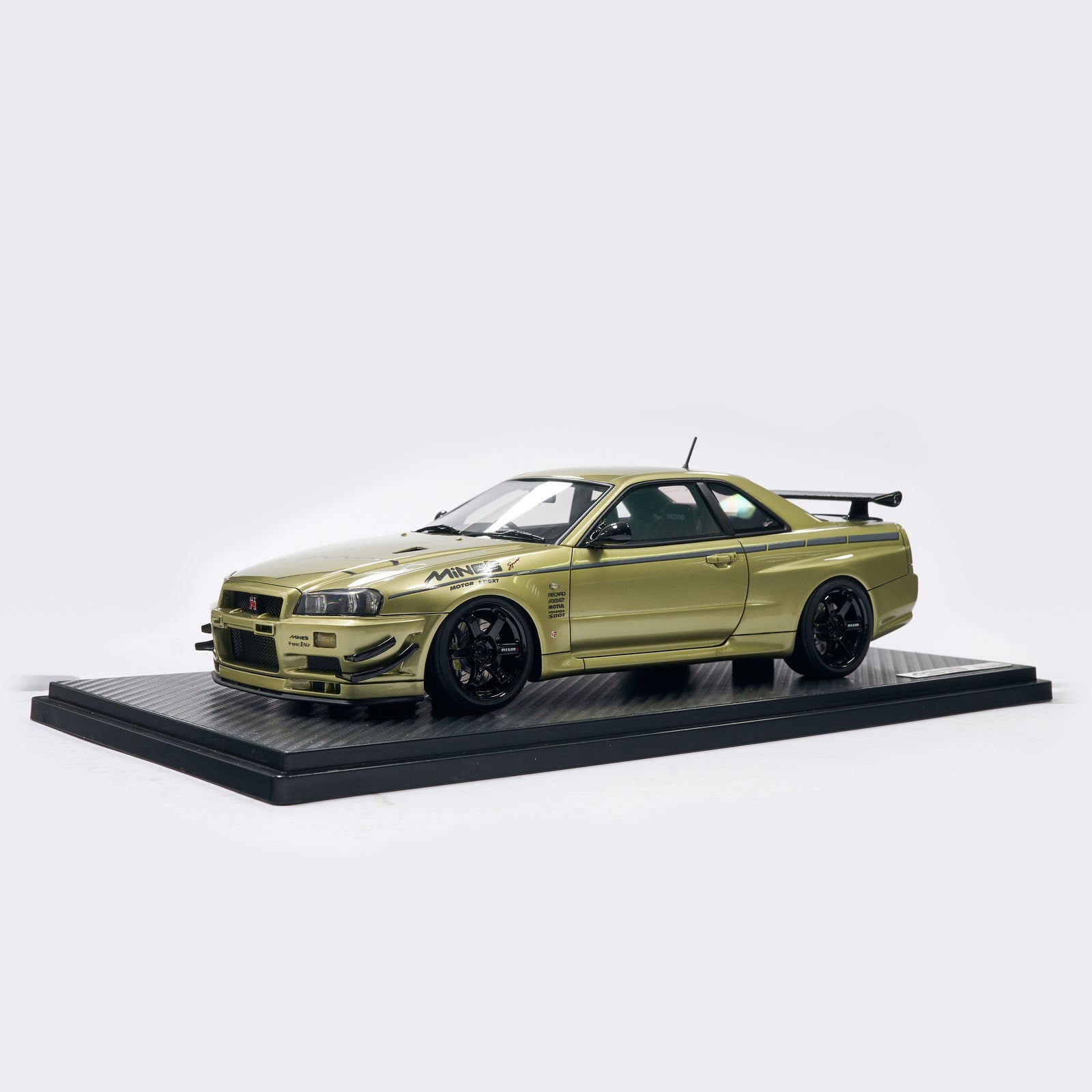 Ignition Model Mine's R34 GT-R 1:18 Resin Model (Millennium Jade) – V ...