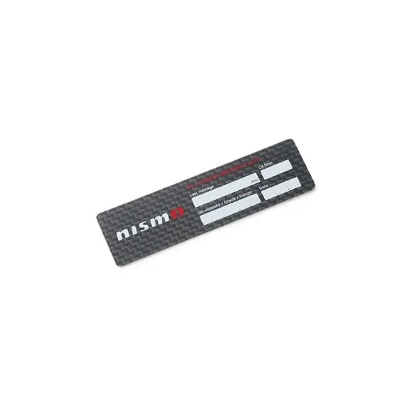 Nismo Oil Change Plate (Carbon)