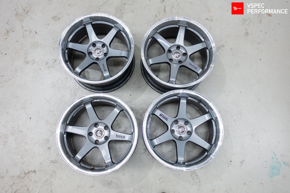(Used) RAYS Volk Racing LE37T Wheels – 19x10.5 +22 5x114.3 (Silver)