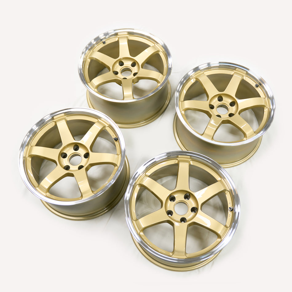 (Refurbished) RAYS Volk Racing LE37 “Top Secret” Wheels – 18x9.5 +22 5x114.3 (Gold)