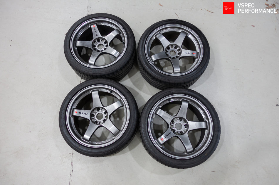 (Used) RAYS Nismo LMGT4 GT500 Wheels – 18x9.5 +12 5x114.3 (Gunmetal)