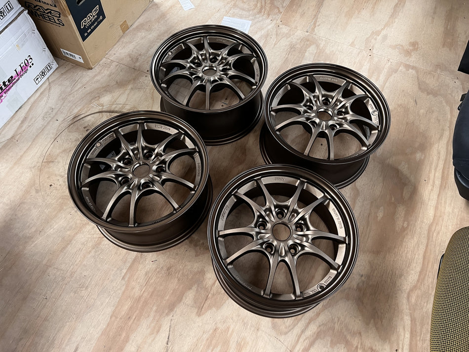 (Brand New) Mugen MF10 Wheels – 15x7 +43 5x114.3 (Bronze)