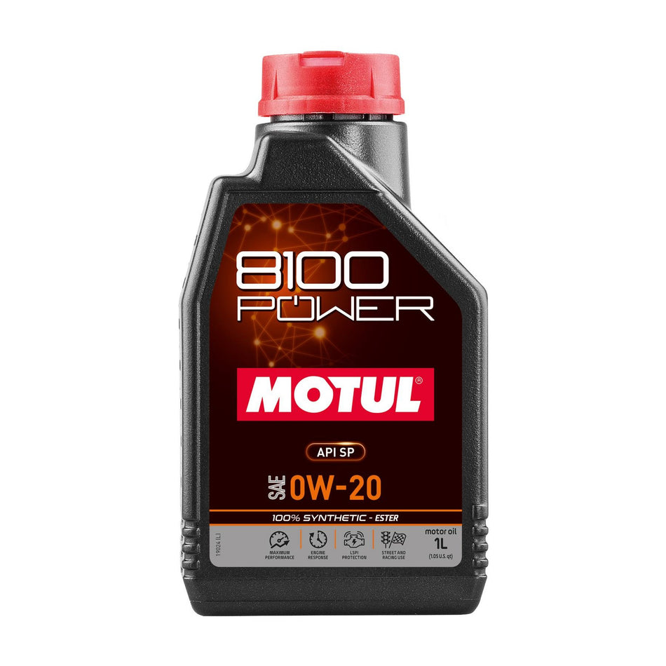 Motul 8100 Power 0W-20 100% Synthetic – ESTER