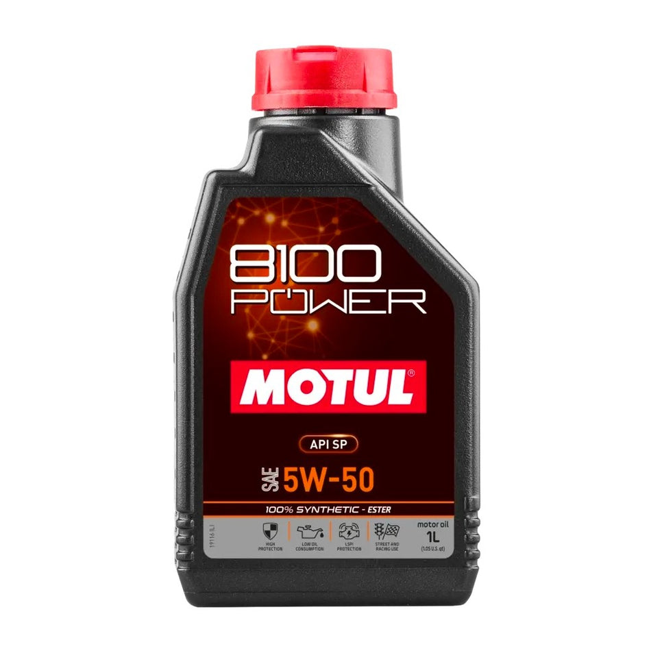 Motul 8100 Power 5W-50 100% Synthetic – ESTER