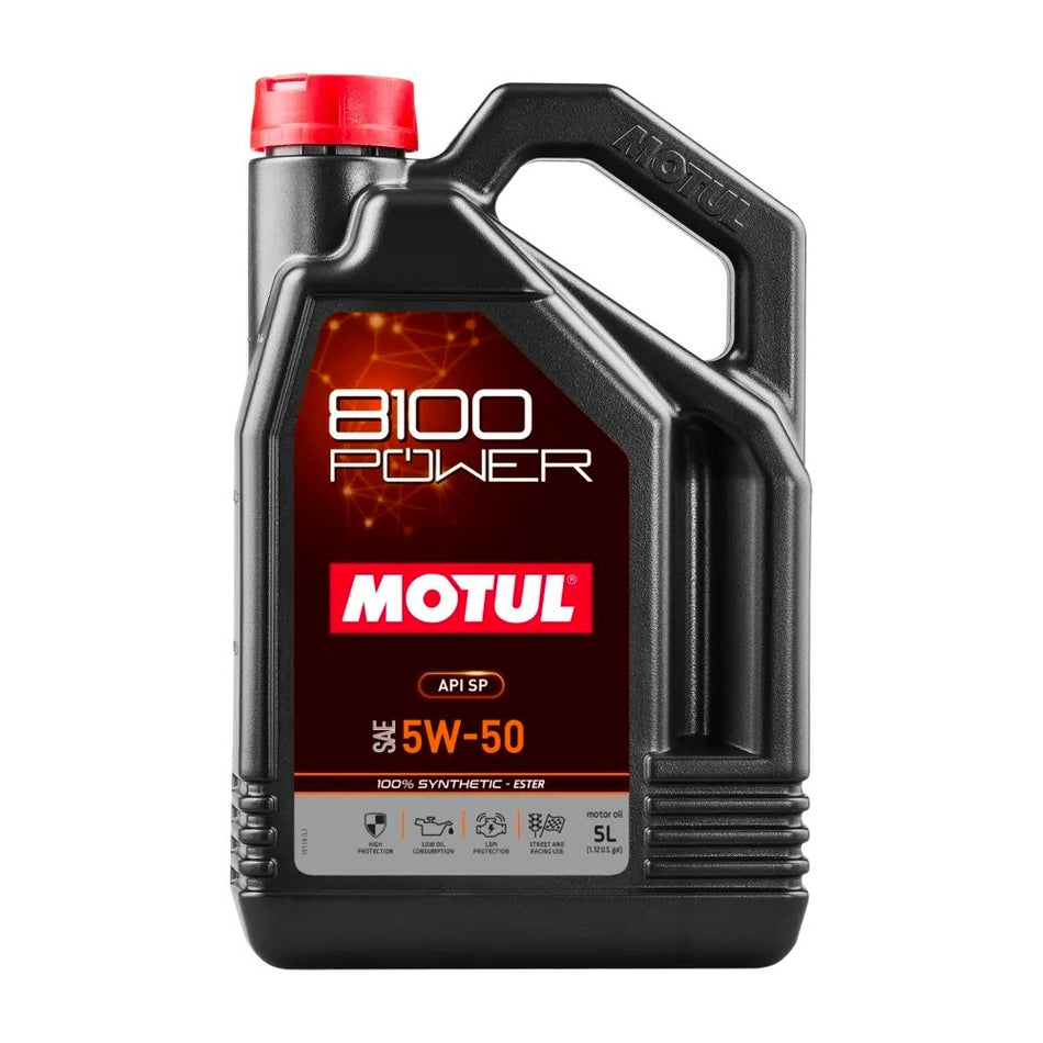 Motul 8100 Power 5W-50 100% Synthetic – ESTER