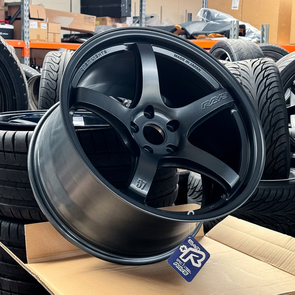 RAYS Gram Lights 57CR 19x9.5+25 / 19x10.5+35 5x112 (G2 - Gunblue II)