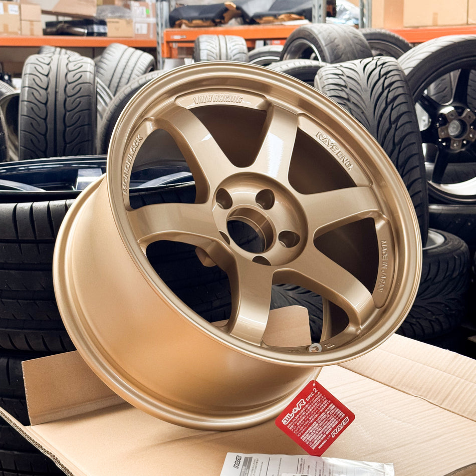 RAYS Volk Racing TE37SL 17x9.5+12 5x114.3 (GO - Gold)(Discontinued)
