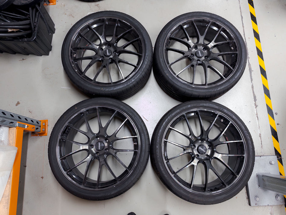 (Used) RAYS Volk Racing G27-PM 21x9+38 5x114.3 (Black/Machined)