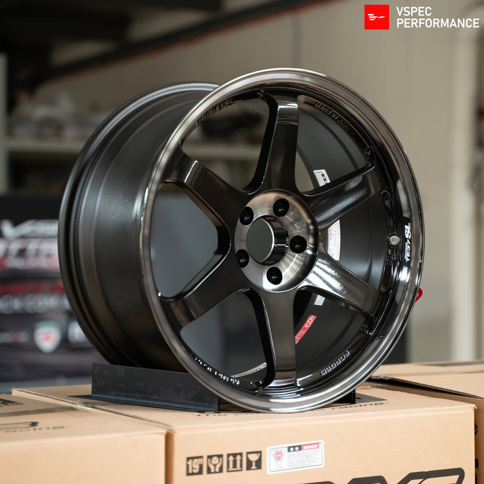 Volk Racing TE37SL Super Lap  - 19x9.5+22/10.5+35 5x112 (Pressed Double Black)