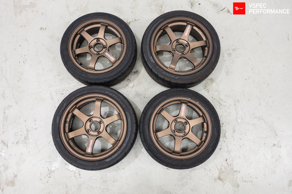 RAYS Volk Racing TE37 Sonic 15x6.5+36/16x7+25 4x100-15 (Used)