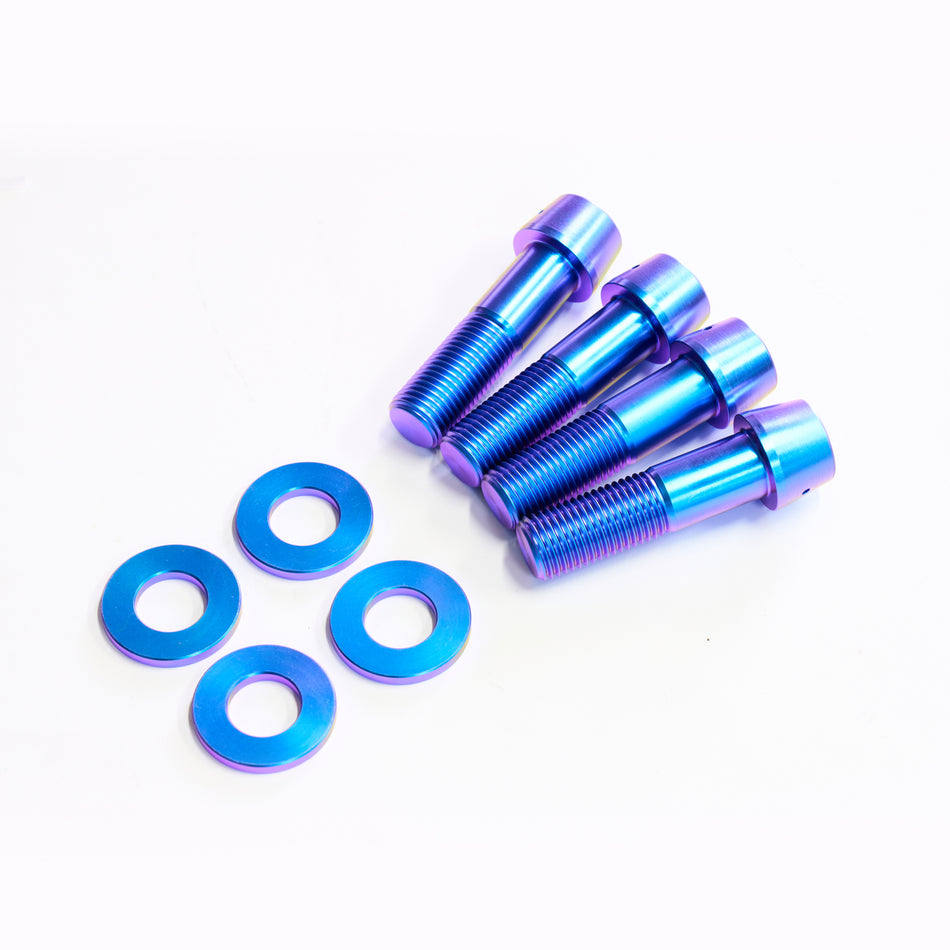 Top Secret BNR34 Titanium Brake Caliper Bolts (Blue)