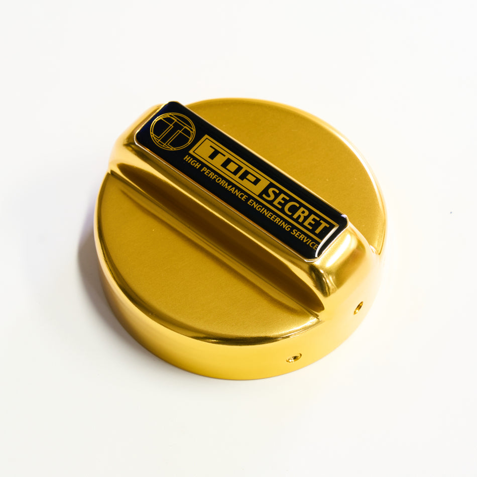 Top Secret Fuel Cap Cover (Gold/Discontinued)