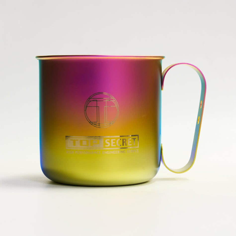 Top Secret Titanium Mug (Pink/Yellow)