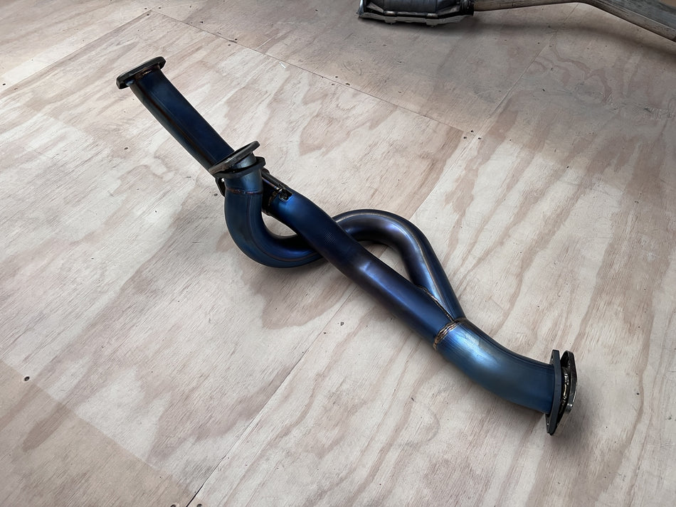 (Used) MINE'S Front Pipe Pro Titanium for RB26DETT