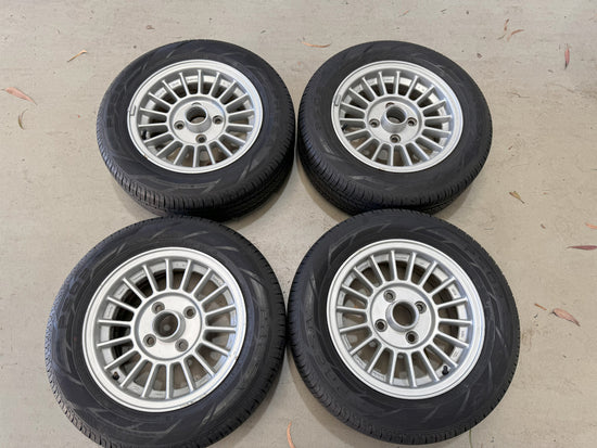 (Used) Toyota AE86 Corolla Levin OEM Wheels 14x6+21 4x114.3 – V-Spec ...