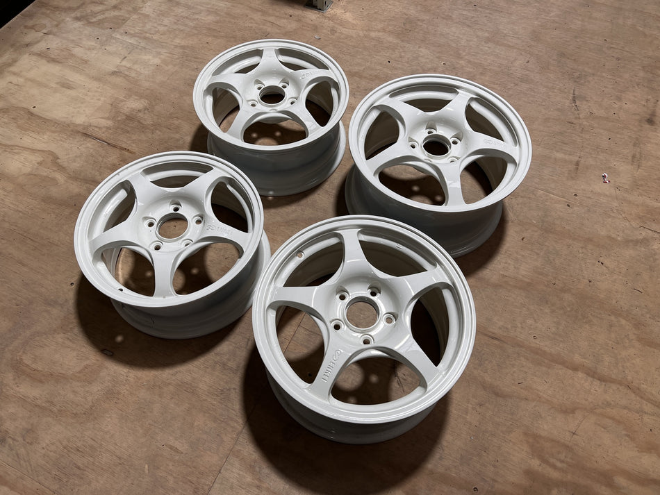 OEM Honda NSX Type-R NA1 Enkei Wheels 15x6.5+55 / 16x7.5+65 5x114.3