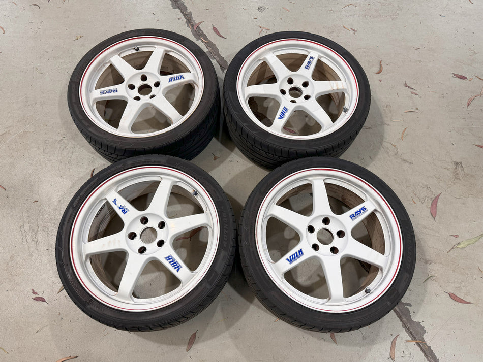(Used) RAYS Volk Racing TE37 19x8.5+35 5x114.3