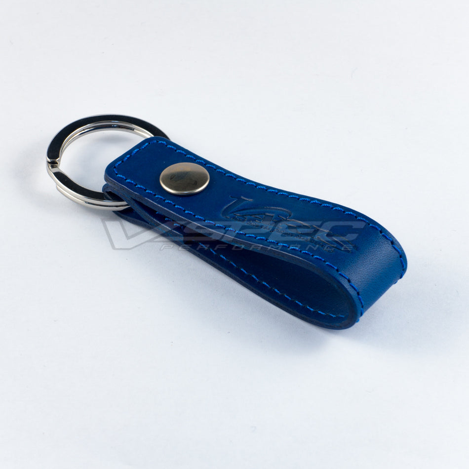 Varis Leather Keyring | Blue