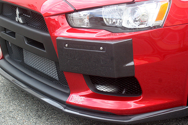 Chargespeed License Plate Garnish Cowl (Carbon) for Evolution X (CZ4A)